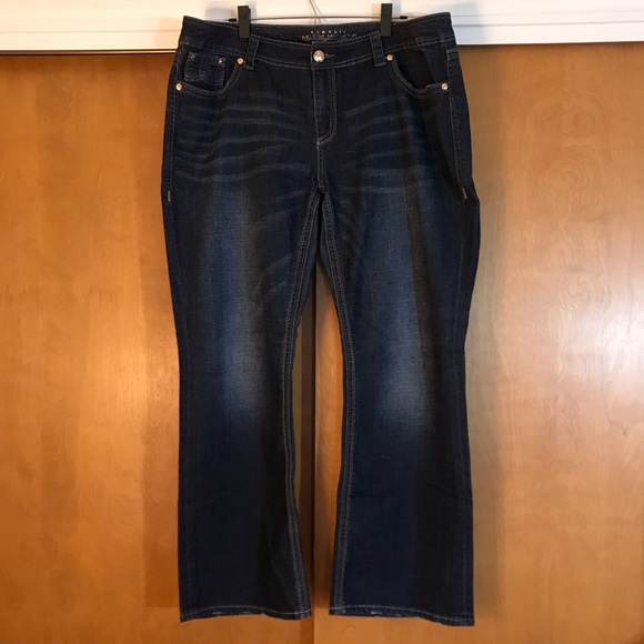 Melissa McCarthy Seven7 Denim - Melissa McCarthy Seven7 Women's Bootcut Jeans Size 20 Blue High Rise